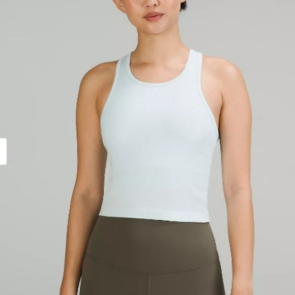 Ebb to Street Cropped Racerback Tank Top - Picture 1 of 5